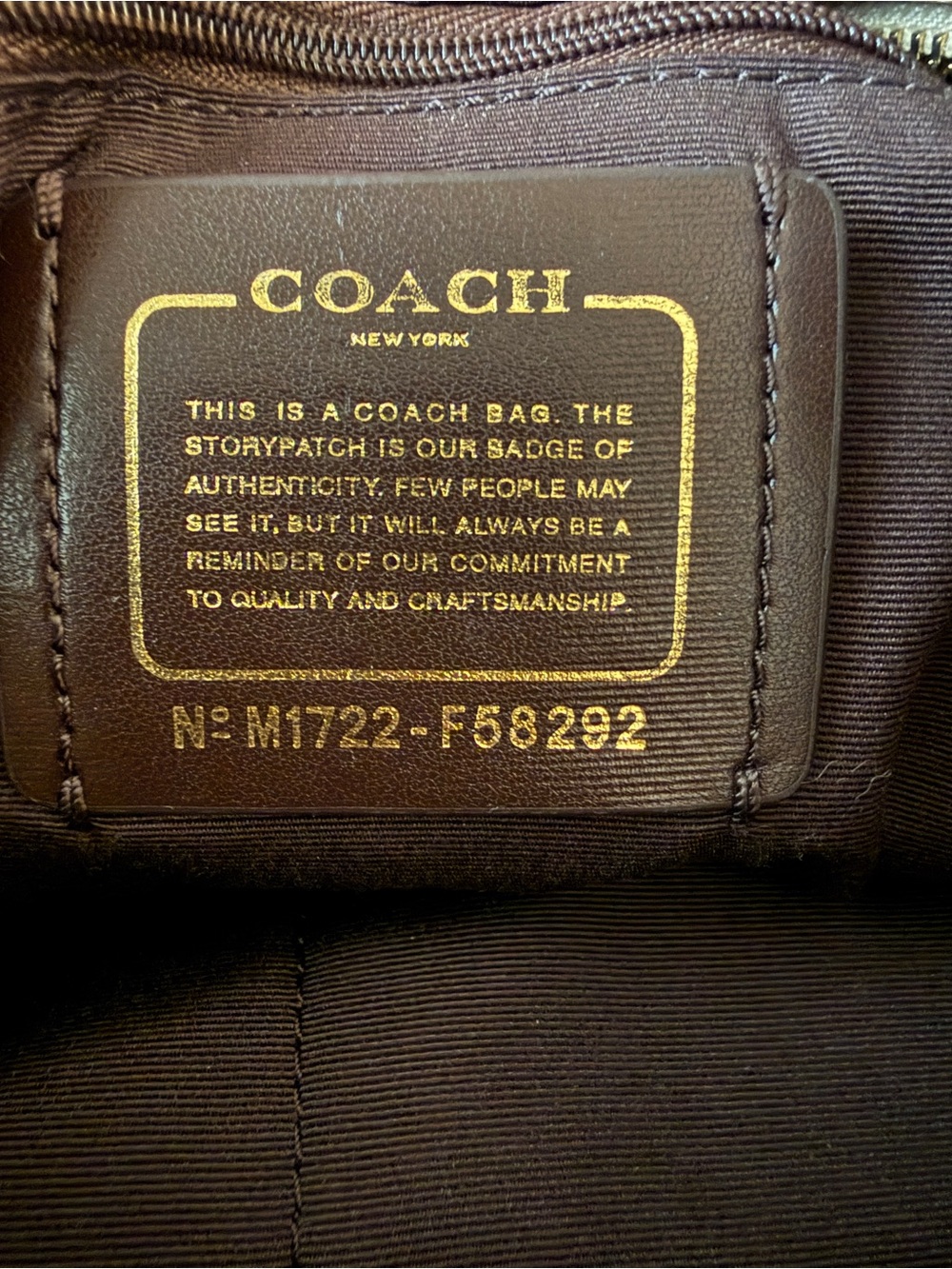 Coach City Zip Tote F58292 Signature Khaki Chalk Gold Shoulder Bag - Picture 4 of 4